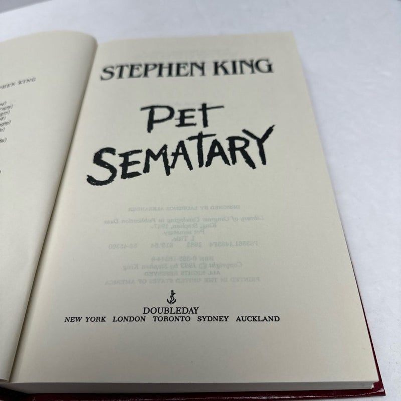 PET SEMATARY Stephen King Library “Red Leather” 