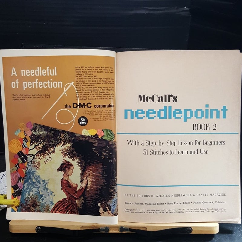 McCall's needlepoint with step by step instructions for beginners