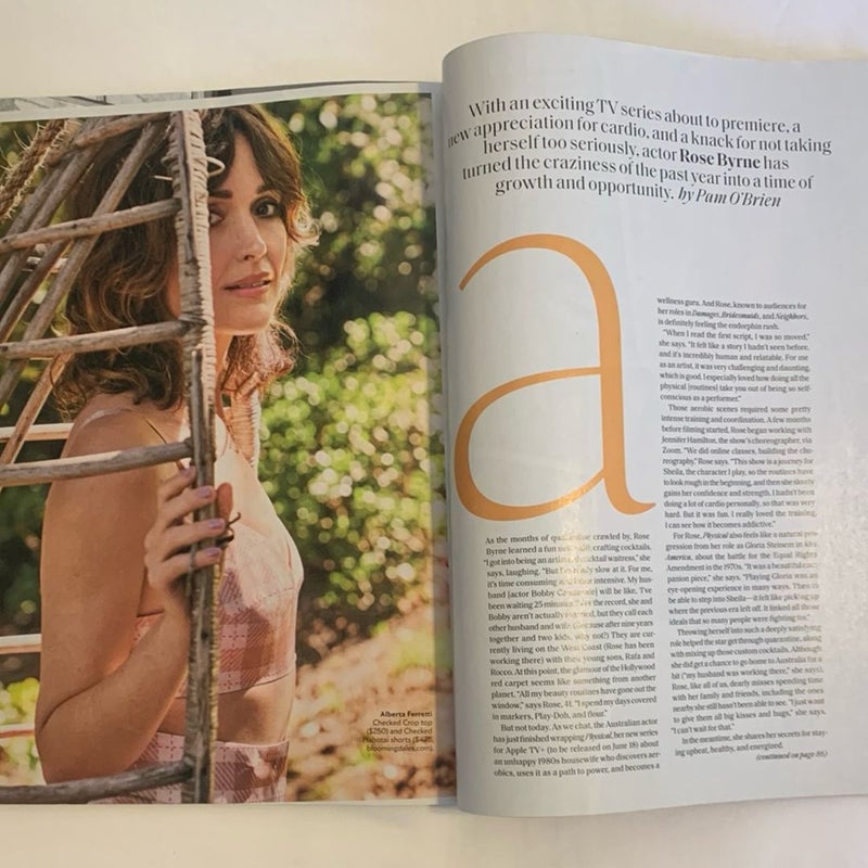 Shape Rose Byrne “Her Smart Take on Change” Issue June 2021 Magazine 