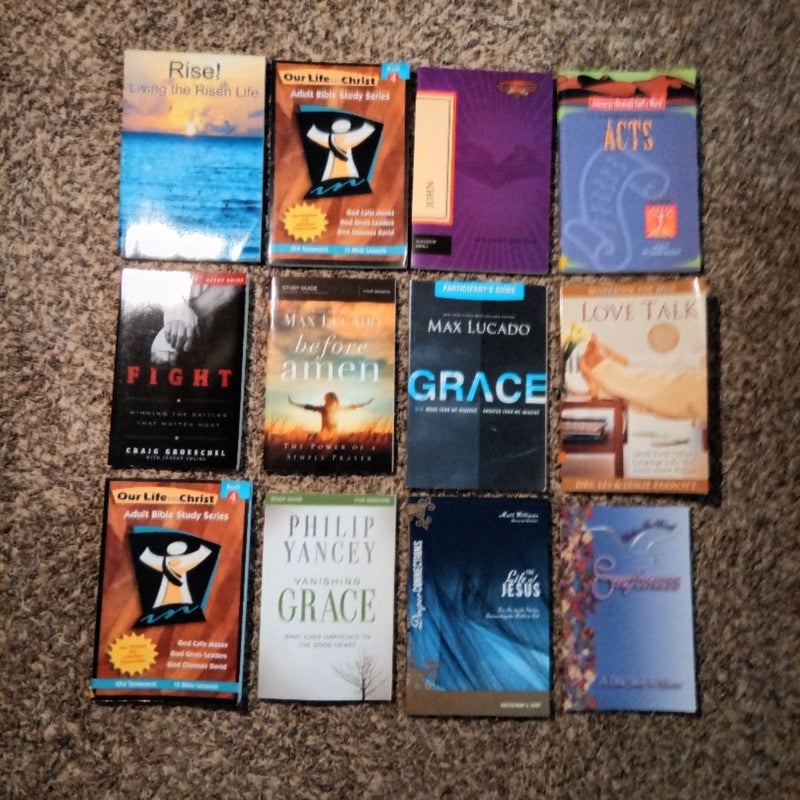 Bundle of 12 religious books 