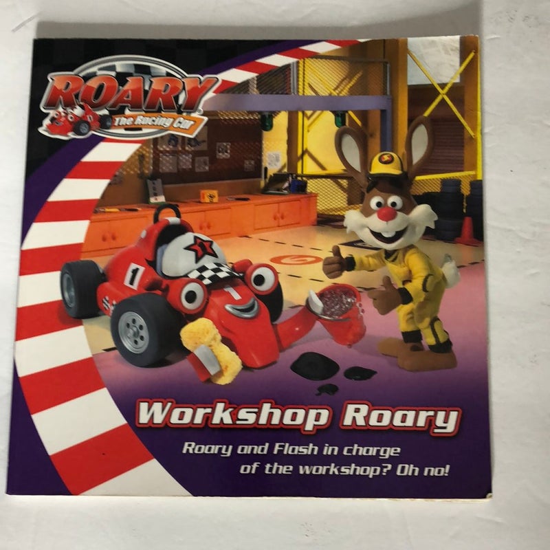 Set of 6 thin Kids books including The Workshop Roary