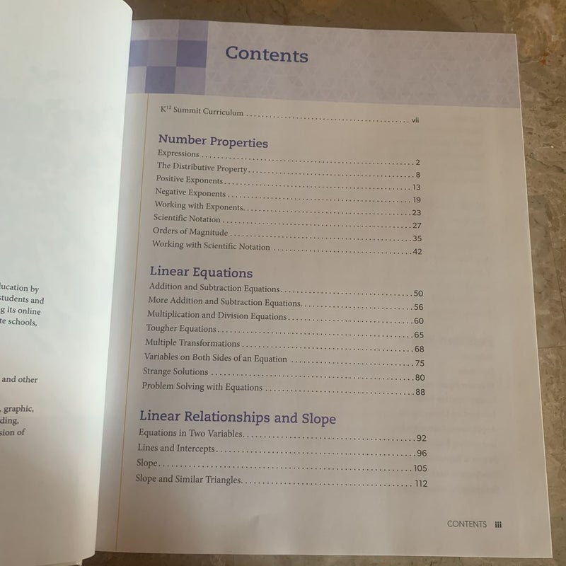 K12 8th Grade Math Guide