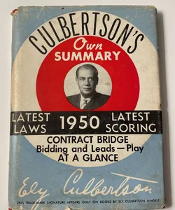 Culbertson’s Summary of Contract Bridge 1949 with 1950 scoring