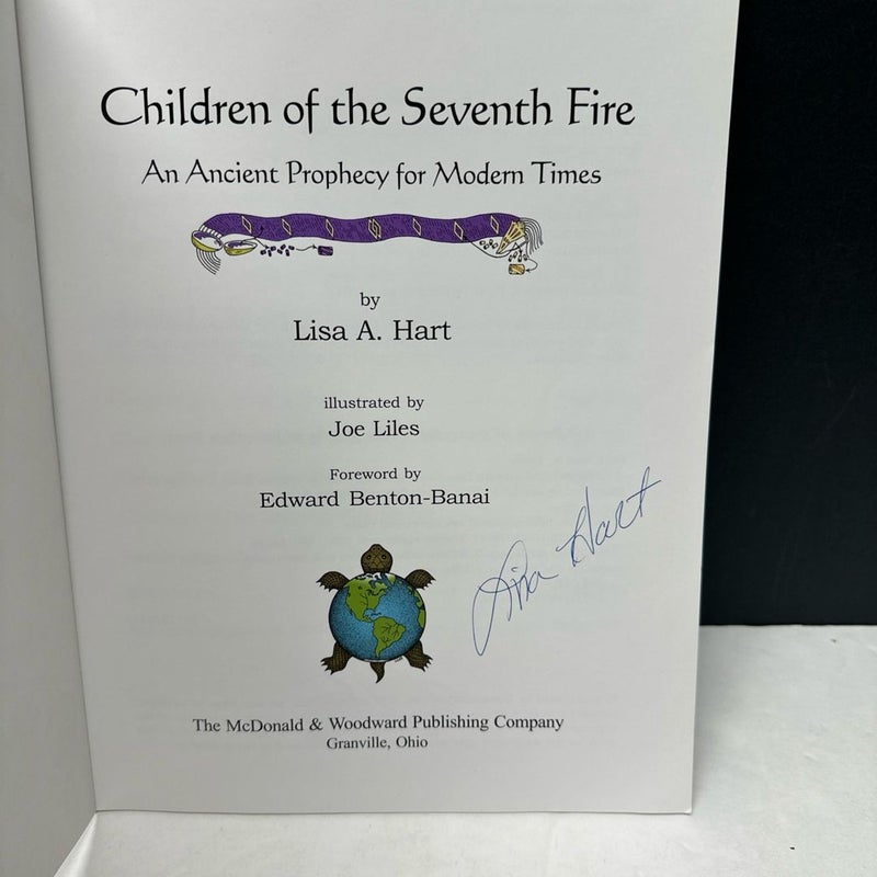 Children Of The Seventh Fire SIGNED By Author Lisa A. Hart 