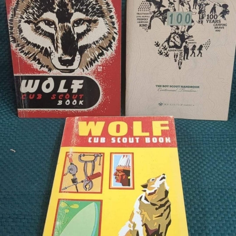 Vintage Boy Scout Wolf Hanbook Set