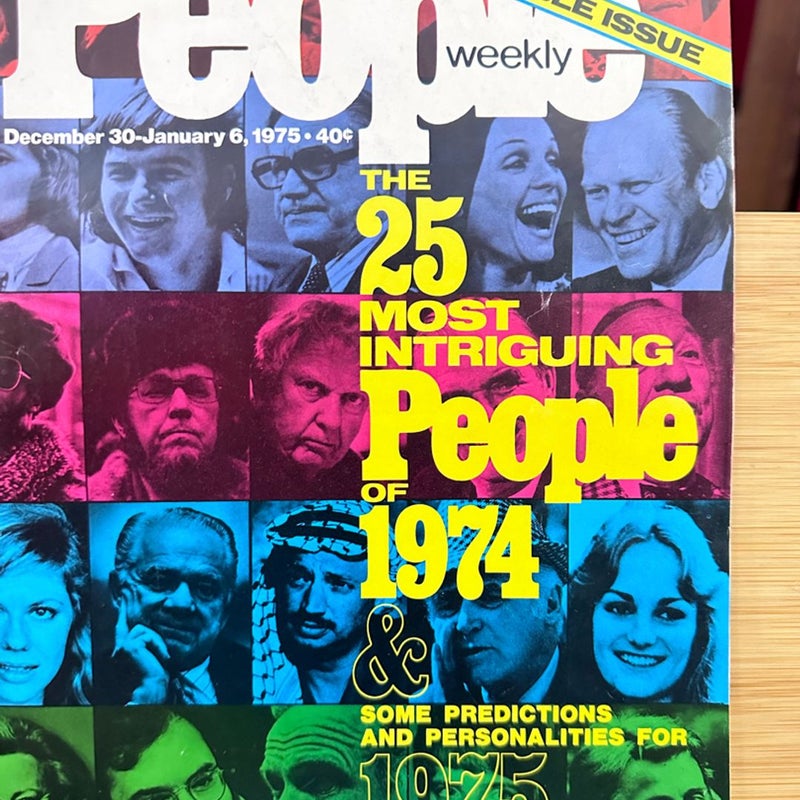 People Weekly Magazine January 5 1975 People of '74 John Glenn Gerald Ford