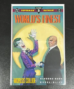 Superman and Batman Worlds Finest Number 2 Worlds Collide DC Comics The Joker