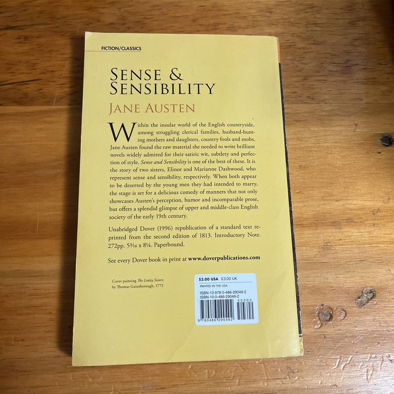 Sense and Sensibility