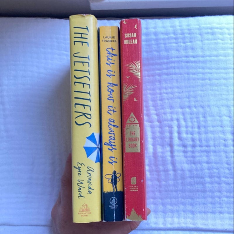 Reese’s Book Club Bundle: The Library Book, The Jetsetters, This Is How It Always Is