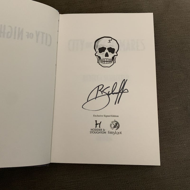City of Nightmares (Fairyloot Signed Edition)