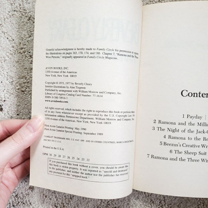 Ramona and Her Father (1st Avon Camelot Special Printing, 1989)