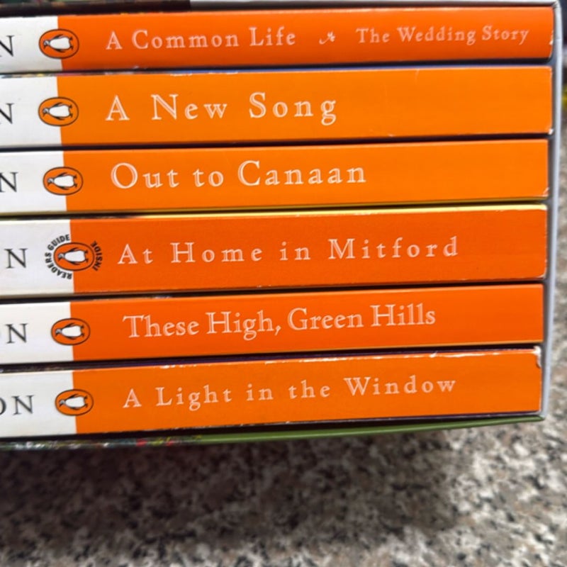The Mitford Years book lot with box 6 books