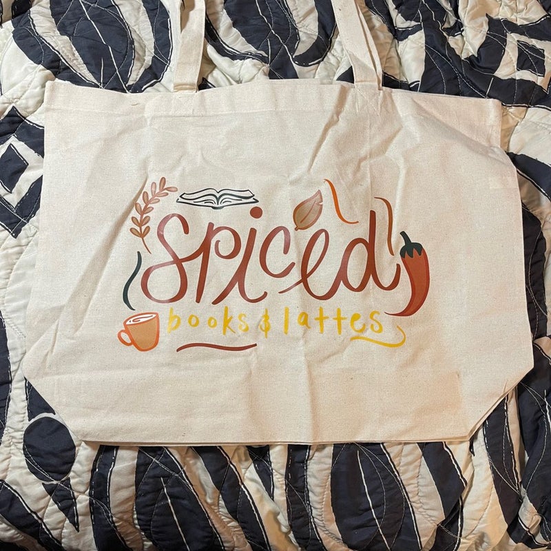 The Steambox “Spiced Books & Lattes” Tote Bag