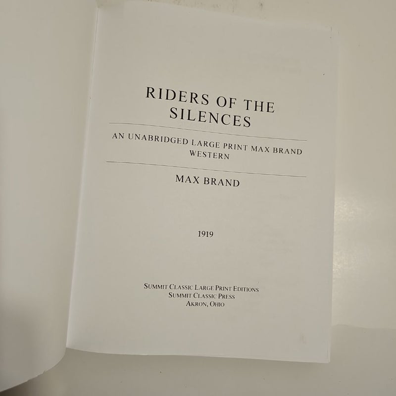 Riders of the Silences