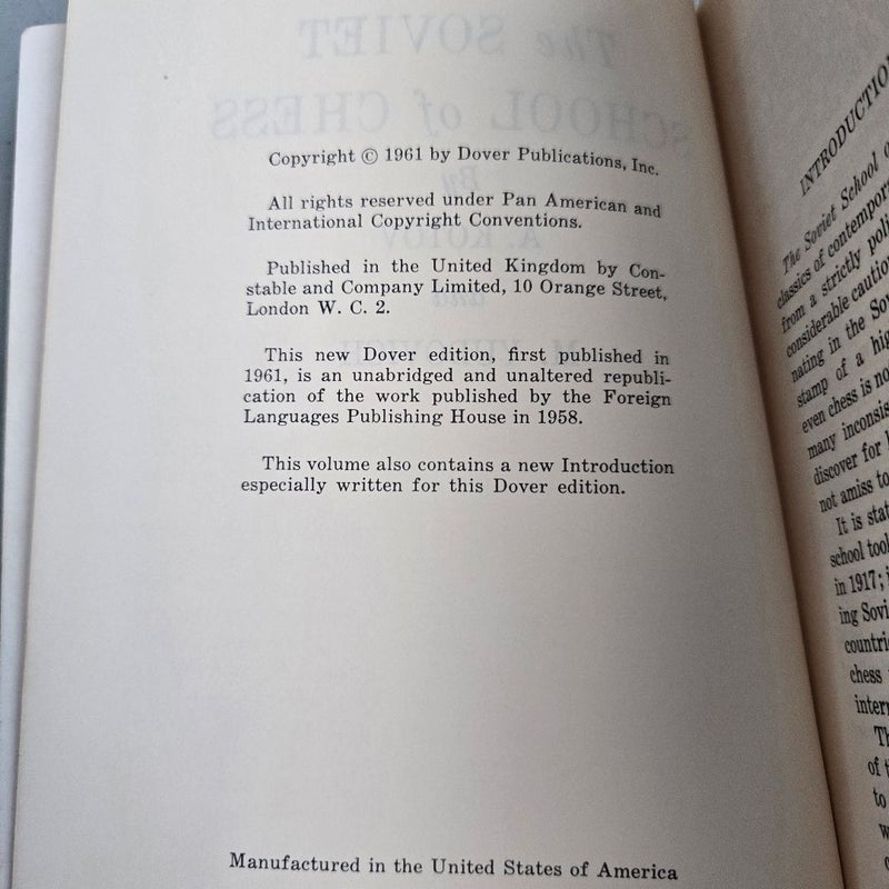 The Soviet School of Chess