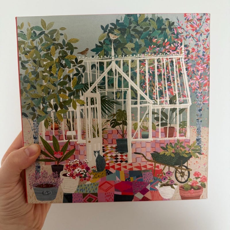 Galison Greenhouse Gardens 500 Piece Puzzle, 19" x 19"