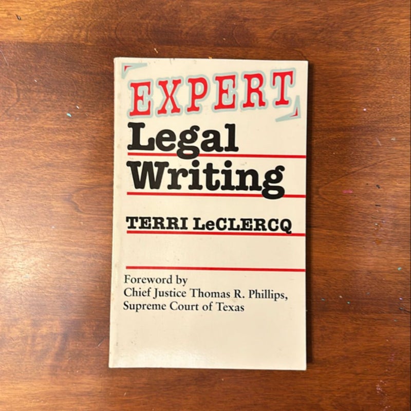 Expert Legal Writing