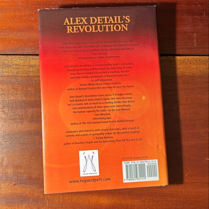 Alex details Revolution (Signed 1st Print)