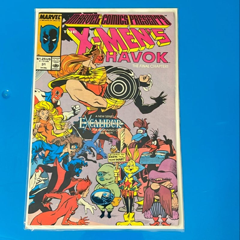 Marvel Comics Presents The X-Men’s HAVOK (1989 Marvel) 7 Books 