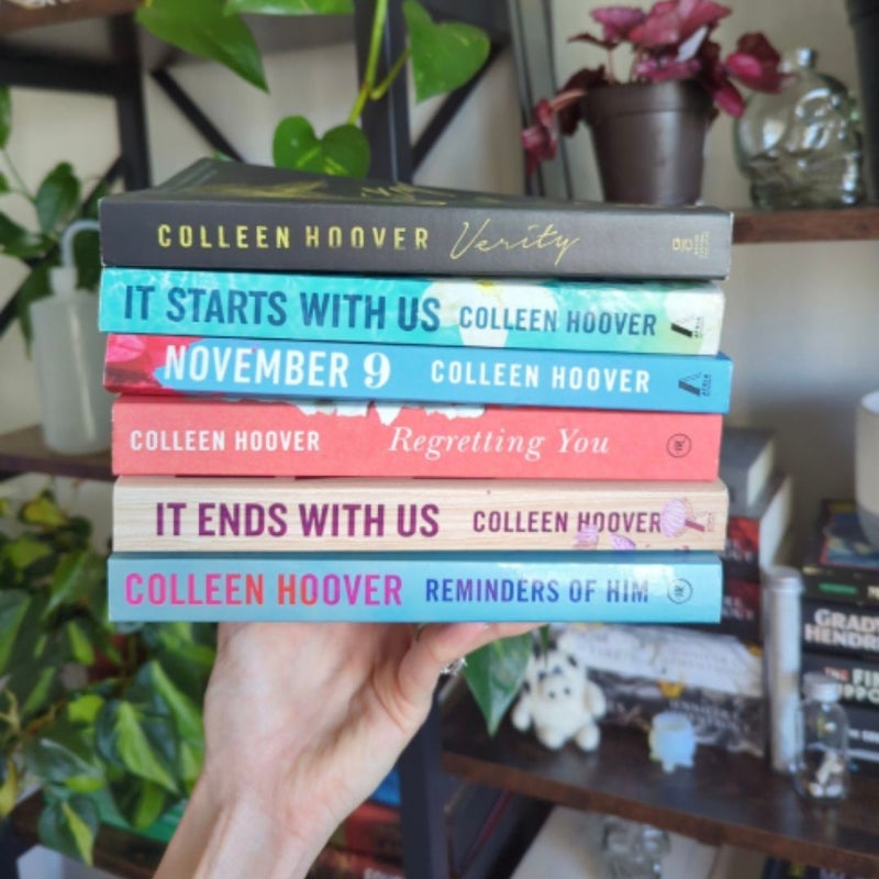 6 Colleen Hoover books
