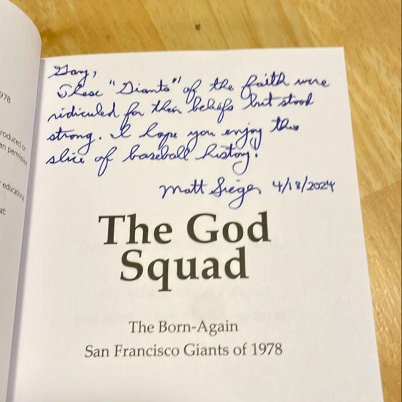 The God Squad *SIGNED*