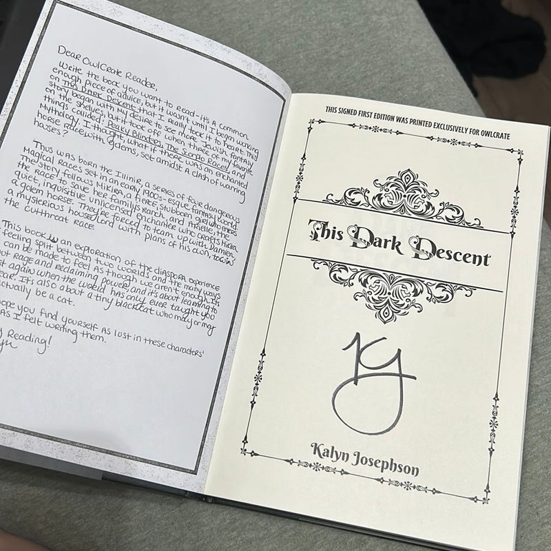 This Dark Descent Signed Owlcrate Edition 