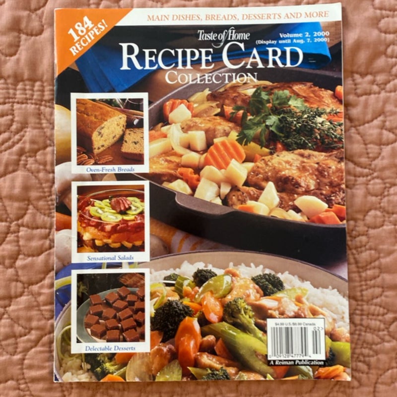 Taste of Home Recipe Card Collection 