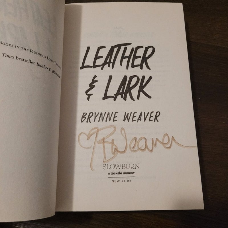 SIGNED Leather and Lark