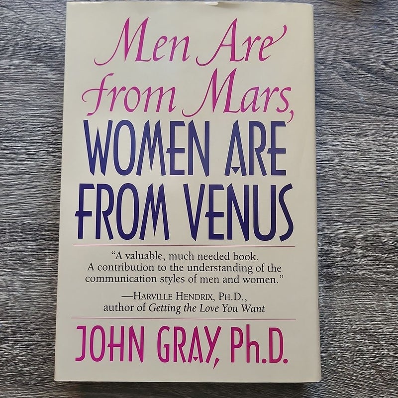 Men Are from Mars, Women Are from Venus