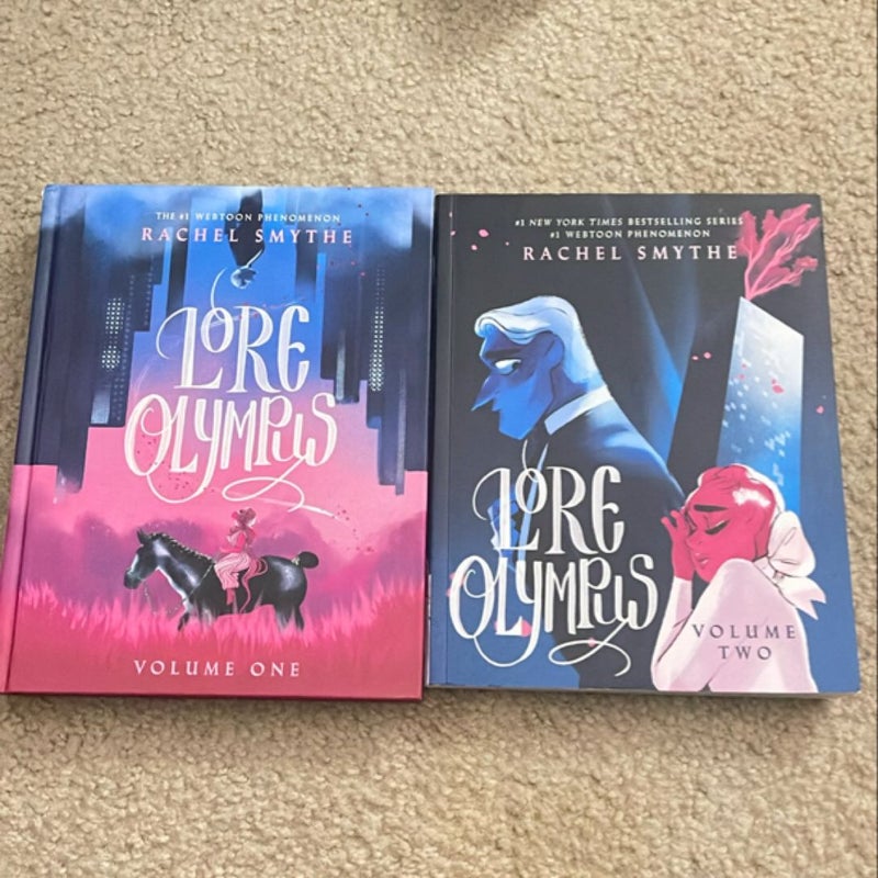 The Lore Olympus Book 1 and 2