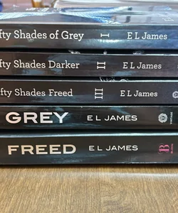 Fifty Shades of Grey Trilogy Books 1-3, Grey, and Freed