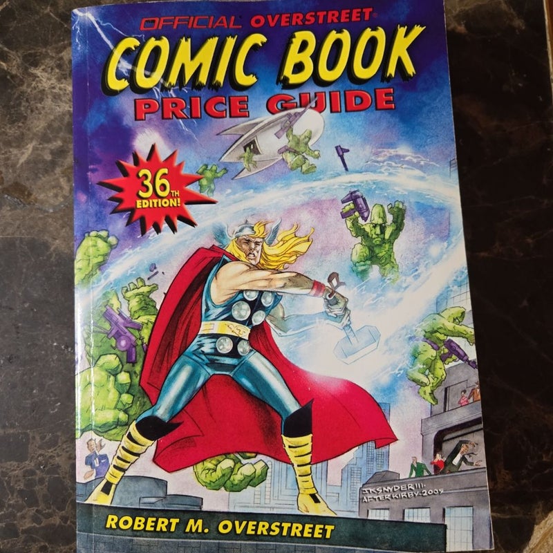 Official Overstreet Comic Book Price Guide 36th edition