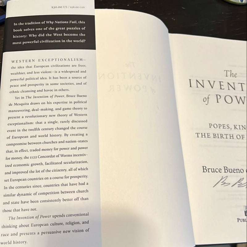 The Invention of Power - signed by author