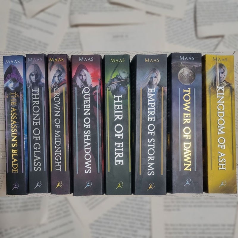 • Throne of Glass • full series • Sarah J. Maas • OOP • 8 book set