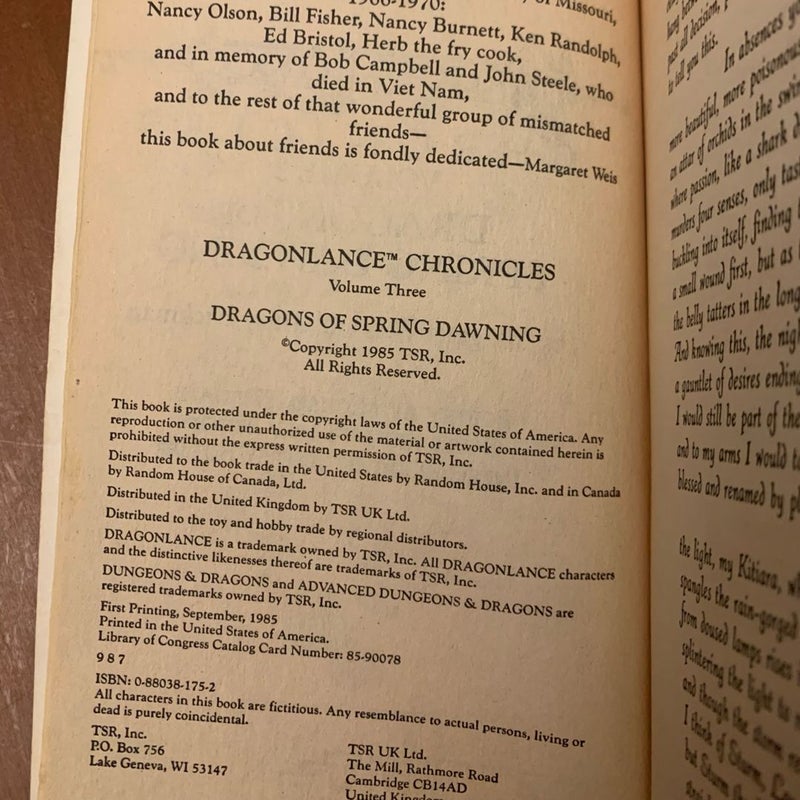 DragonLance: Complete Chronicles Trilogy: Dragons of Autumn Twilight, Dragons of Winter Night, Dragons of Spring Dawning