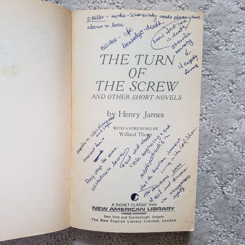 The Turn of the Screw and Other Short Novels (Signet Classics Edition 1962)