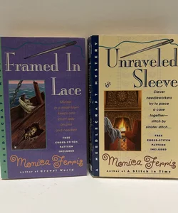 A Needlecraft Mystery (Book 2&4): Framed In Lace & Unraveled Sleeve 