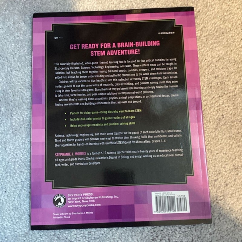 Unofficial STEM Quest for Minecrafters: Grades 3-4