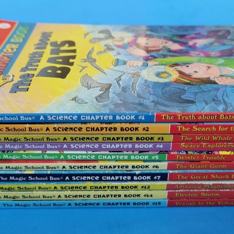 THE MAGIC SCHOOL BUS CHAPTER BOOKS #1-15 VINTAGE 1990s PBS TV SERIES SCHOLASTIC