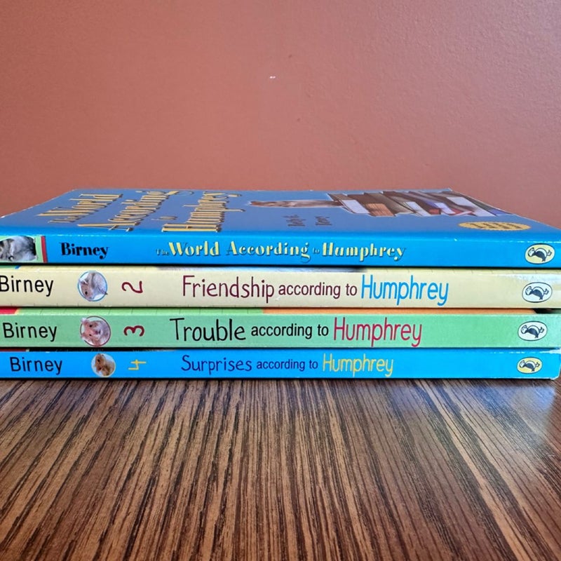 The World According to Humphrey Series Book Lot of 4, Books 1-4