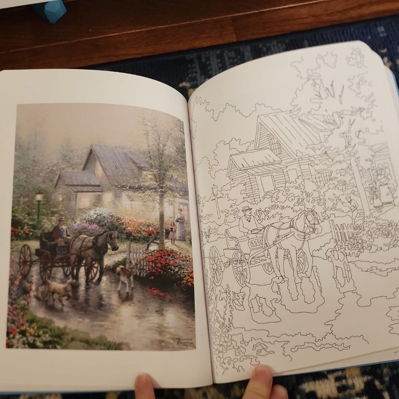 Posh Adult Coloring Book: Thomas Kinkade Designs for Inspiration and Relaxation