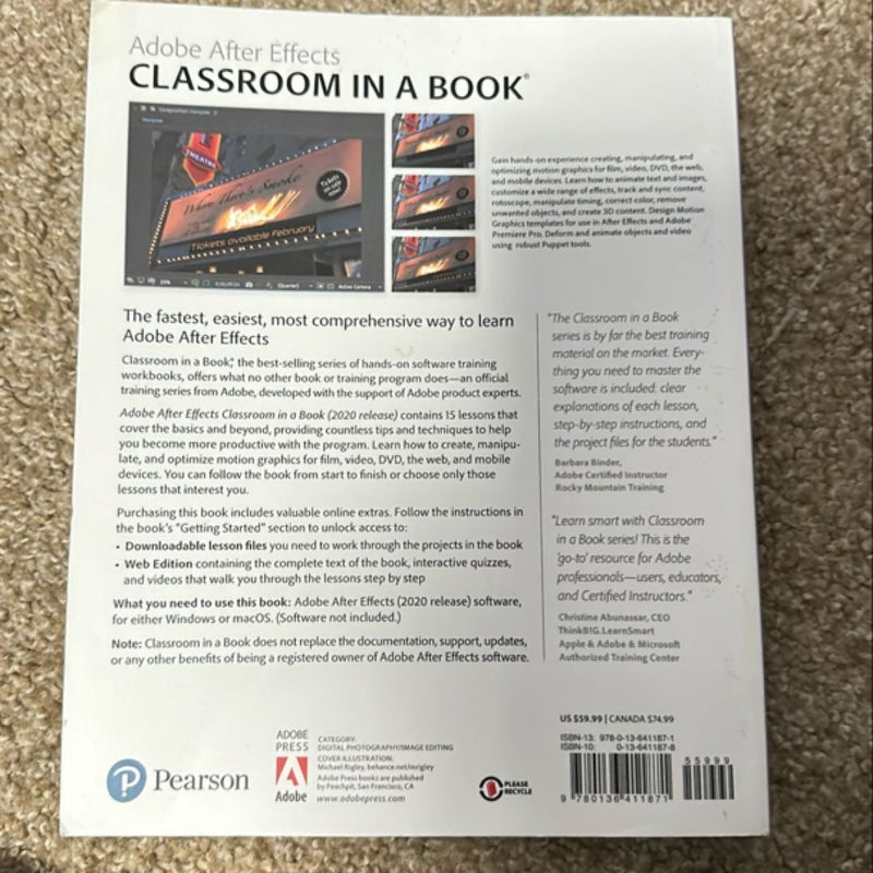 Adobe after Effects Classroom in a Book (2020 Release)