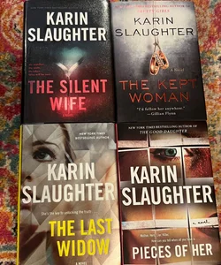 KS Lot Of 4 HC The Silent Wife, The Kept Woman, The Last Widow, Pieces Of Her VG