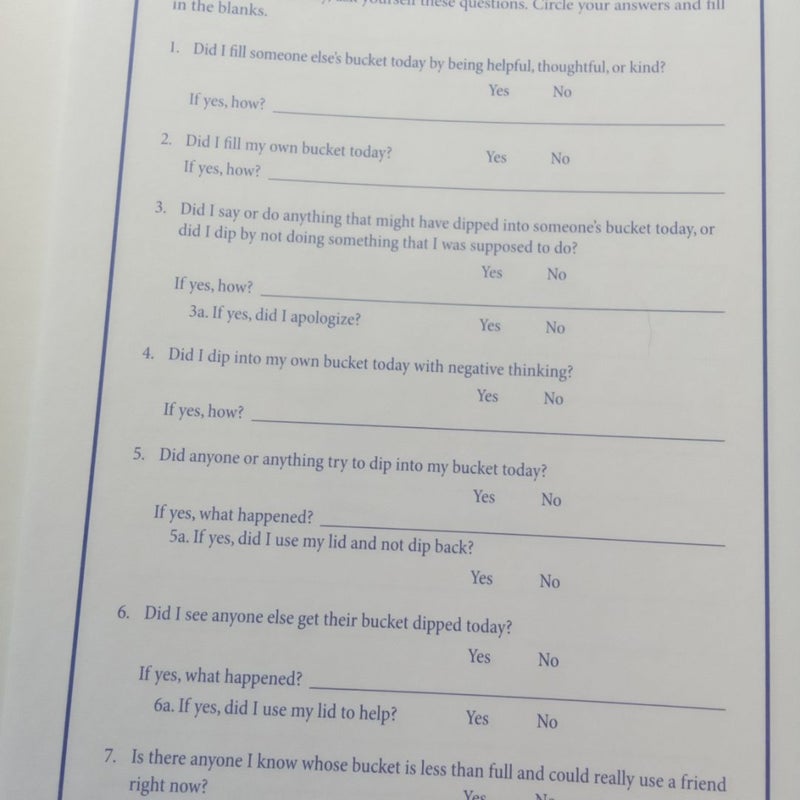 My Bucketfilling Journal