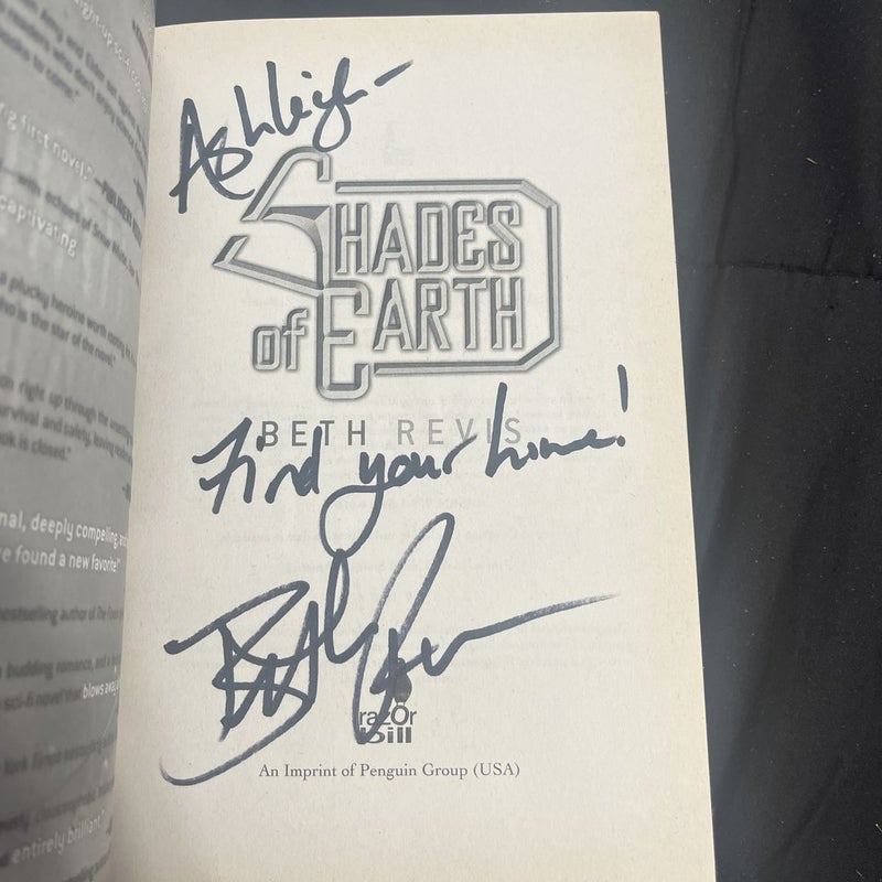 Shades of Earth (Signed Copy)
