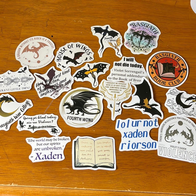 Fourth Wing Stickers 3