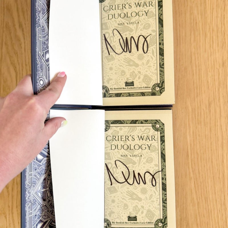 OOP Crier’s War Set SIGNED *Bookish Box Exclusive Luxe Editions*