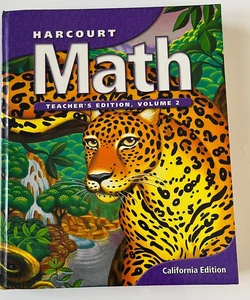 Harcourt Math Grade 6 Teacher's Ed. Vol. 2 