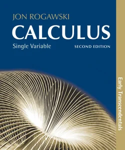 Calculus: Early Transcendentals, Single Variable Calculus