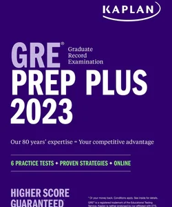 GRE Prep Plus 2023, Includes 6 Practice Tests, 1500+ Practice Questions + Online Access to a 500+ Question Bank and Video Tutorials